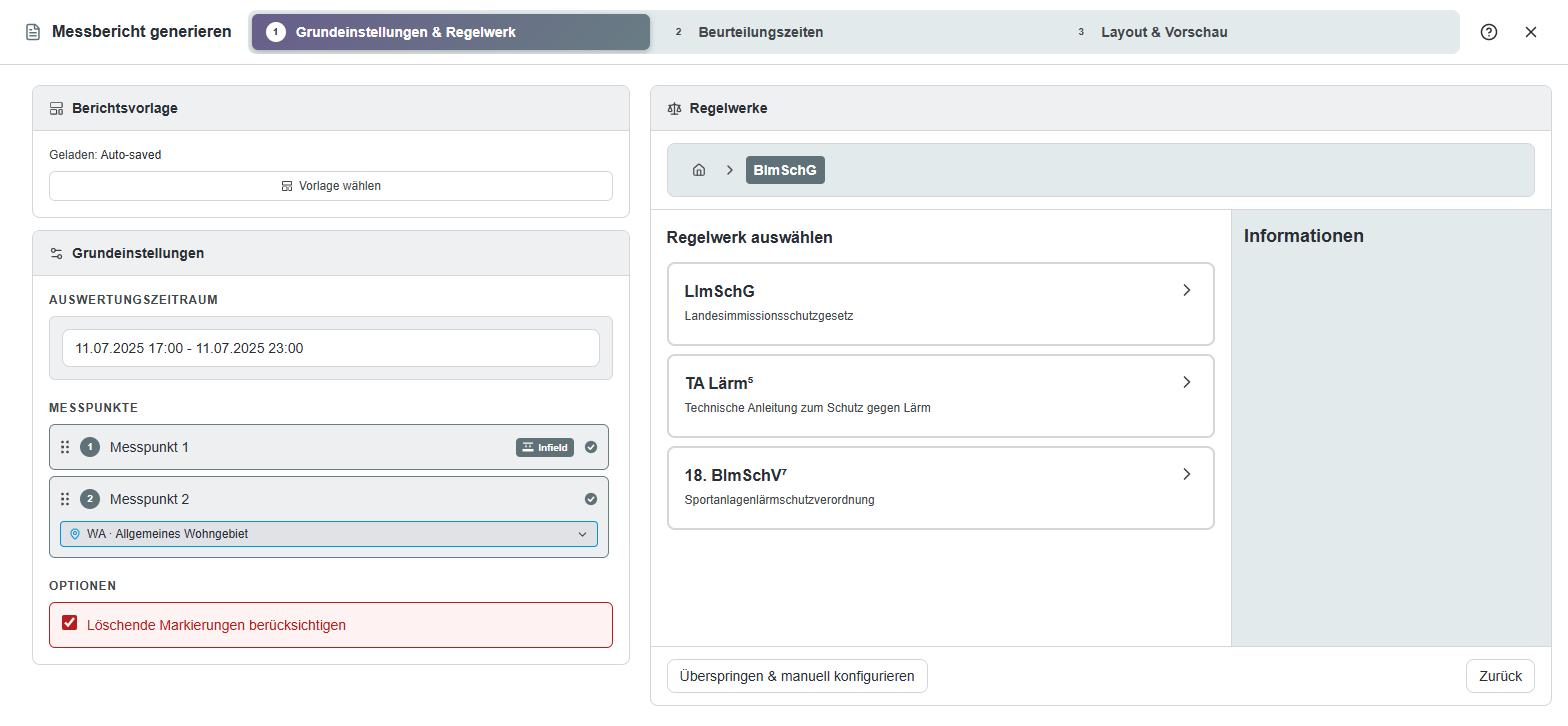 Regelwerk-Assistent zur Auswahl der Gebietsausweisung